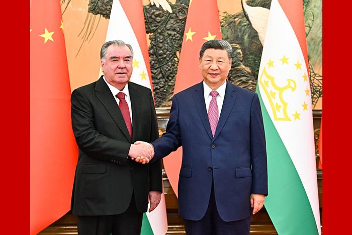 習(xí)近平會見塔吉克斯坦總統(tǒng)拉赫蒙