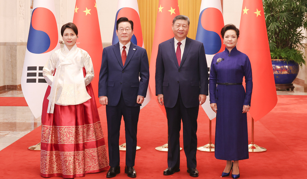 習近平同韓國總統(tǒng)李在明舉行會談