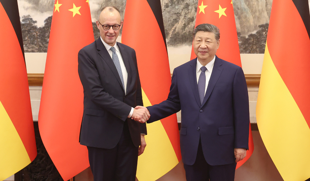 習(xí)近平會(huì)見德國(guó)總理默茨