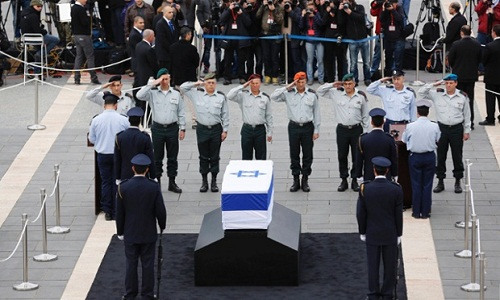 約20國(guó)政要代表出席沙龍追悼會(huì)以色列總統(tǒng)致辭